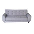 Sofá 3 Lugares 206cm 90cm X 82cm Cristal Cinza Sofá 3 Lugares 206cm 90cm X 82cm Cristal Cinza