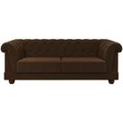 Sofa 3 Lugares 220 Cm Ponteio Veludo Sl 942 Moll Sl 942