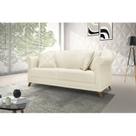 Sofá 3 Lugares 220cm Linho Arras Branco Natural