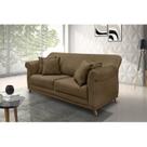 Sofá 3 Lugares 220cm Suede Arras