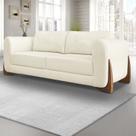Sofá 3 Lugares 250cm Linho Djon Branco Natural