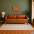 Sofá 3 Lugares 2m Material Sintético Retrô Elegante Recepções Escritórios Sala Estar Living Classic Sofá 3 Lugares 2m Material Sintético Retrô Elegante Recepções Escritórios Sala Estar Living Classic