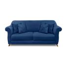 Sofá 3 Lugares Abruzzo Suede Azul Marinho 180 cm