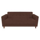 Sofá 3 Lugares Arezzo Suede Marrom