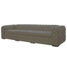 Sofá 3 Lugares Astúria 240cm Couro Fendi - Gran Belo