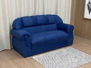 Sofá 3 Lugares Azul 410 Corsa