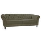 Sofá 3 Lugares Bérgamo 200cm Couro Fendi - Gran Belo