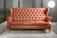 Sofá 3 Lugares Capitonê Vintage Imperador Chesterfield