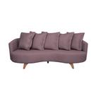 Sofá 3 Lugares Capri Veludo Rosa 220 cm