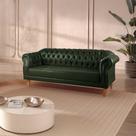 Sofá 3 Lugares Chesterfield Clássico Duque Yescasa Verde