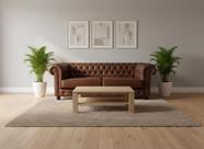 Sofá 3 Lugares Chesterfield Classico Marrom