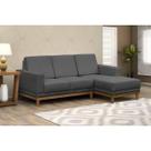 Sofá 3 Lugares com Chaise Cronus Cinza Sofá 3 Lugares com Chaise Cronus Cinza