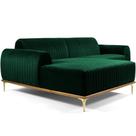 Sofá 3 Lugares Com Chaise Molino 245 Cm Verde Musgo C-303