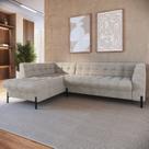 Sofá 3 Lugares com Chaise Terminal Cod. 1997 Zênite Yescasa Bege