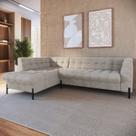 Sofá 3 Lugares com Chaise Terminal Cod. 1997 Zênite Yescasa Bege Sofá 3 Lugares com Chaise Terminal Cod. 1997 Zênite Yescasa Bege