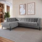 Sofá 3 Lugares com Chaise Terminal Cod. 2878 Zênite Yescasa Cinza Sofá 3 Lugares com Chaise Terminal Cod. 2878 Zênite Yescasa Cinza