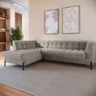Sofá 3 Lugares com Chaise Terminal Cod. 2882 Zênite Yescasa Cinza Rato Sofá 3 Lugares com Chaise Terminal Cod. 2882 Zênite Yescasa Cinza Rato