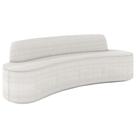 Sofá 3 Lugares Curvo Sala de Estar Living Cancún D02 Bouclê Cru 210cm A-445 - Lyam Decor Sofá 3 Lugares Curvo Sala de Estar Living Cancún D02 Bouclê Cru 210cm A-445 - Lyam Decor