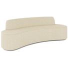 Sofá 3 Lugares Curvo Sala de Estar Living Cancún D02 Linho Bege 180 cm D-463 - Lyam Decor Sofá 3 Lugares Curvo Sala de Estar Living Cancún D02 Linho Bege 180 cm D-463 - Lyam Decor