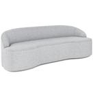 Sofá 3 Lugares Curvo Sala de Estar Living Lótus D02 Bouclê Cinza 180 cm B-56 - Lyam Decor Sofá 3 Lugares Curvo Sala de Estar Living Lótus D02 Bouclê Cinza 180 cm B-56 - Lyam Decor