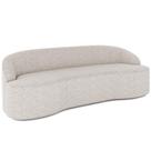 Sofá 3 Lugares Curvo Sala de Estar Living Lótus D02 Linho Cru 180 cm D-461 - Lyam Decor Sofá 3 Lugares Curvo Sala de Estar Living Lótus D02 Linho Cru 180 cm D-461 - Lyam Decor