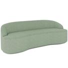 Sofá 3 Lugares Curvo Sala De Estar Living Lótus D02 Linho Verde 180 Cm D-477 Sofá 3 Lugares Curvo Sala De Estar Living Lótus D02 Linho Verde 180 Cm D-477