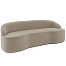 Sofá 3 Lugares Curvo Sala de Estar Living Lótus D02 Veludo Champagne 180 cm C-68 - Lyam Sofá 3 Lugares Curvo Sala de Estar Living Lótus D02 Veludo Champagne 180 cm C-68 - Lyam