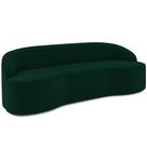 Sofá 3 Lugares Curvo Sala de Estar Living Lótus D02 Veludo Verde Musgo 180 cm C-303 - Lyam Sofá 3 Lugares Curvo Sala de Estar Living Lótus D02 Veludo Verde Musgo 180 cm C-303 - Lyam