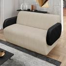 Sofá 3 Lugares Decorativo 188cm Túlio Sintético PU e Bouclê K01 - D Rossi