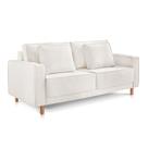 Sofá 3 Lugares Fixo Living Porto Linho Off White 2,0m