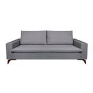 Sofá 3 Lugares Gregory Cinza 200 cm