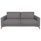 Sofá 3 Lugares Henry Veludo Cinza 190 cm