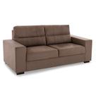 Sofá 3 Lugares Herval London Suede Marrom, 194 cm