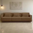 Sofá 3 Lugares King Size Revestimento em Sarja 252cm Nov005