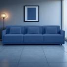 Sofá 3 Lugares King Size Revestimento em Sarja 252cm