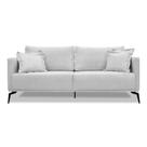Sofá 3 Lugares Lazio Linho Rústico Grigio 220 cm Sofá 3 Lugares Lazio Linho Rústico Grigio 220 cm