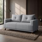 Sofá 3 Lugares Leona em Linho Bom Pastor