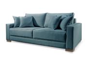 Sofá 3 Lugares Linho Azul Helô 2,4m Sofá 3 Lugares Linho Azul Helô 2,4m