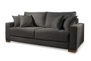 Sofá 3 Lugares Linho Preto Helô 2m
