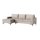 Sofá 3 Lugares Living Fixo Viena com Chaise 2,40m em Couro Sofá 3 Lugares Living Fixo Viena com Chaise 2,40m em Couro