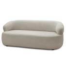 Sofá 3 Lugares Living Orgânico Sala de Estar 170cm Conka F05 Boucle Bege - Mpozenato