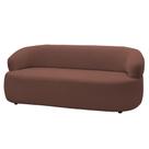 Sofá 3 Lugares Living Orgânico Sala de Estar 170cm Conka F05 Veludo Chocolate - Mpozenato