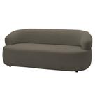 Sofá 3 Lugares Living Orgânico Sala de Estar 170cm Conka F05 Veludo Marrom - Mpozenato