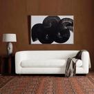 Sofá 3 lugares Luxo Recepção Escritório Sala de Estar e TV Veneza 180cm Bouclé Branco- MABE MAGAZINE