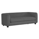 Sofá 3 Lugares Luxo Recepção Escritorio Sala Veneza 180cm Linho - Doce Sonho Móveis