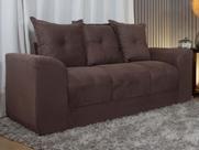 Sofá 3 Lugares Marrom 603 Porto