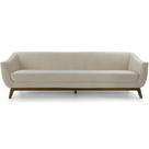 Sofá 3 Lugares Milano Creme Base Madeira Larbelle Móveis