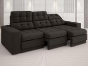 Sofá 3 Lugares Net Jobim Assento Retrátil e Reclinável Chocolate 2,05m (L) Sofá 3 Lugares Net Jobim Assento Retrátil e Reclinável Chocolate 2,05m (L)