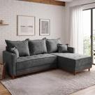 Sofá 3 Lugares Onix com Chaise Lado Direito 230cm em Veludo