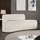 Sofá 3 Lugares Orgânico 180 cm Morgan Bouclê Off White Sofá 3 Lugares Orgânico 180 cm Morgan Bouclê Off White